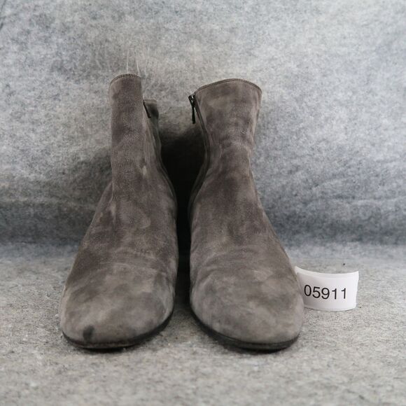 Vince Shoes Womens 9 Booties Fashion Suede Blakely Block Heel Classic Ankle Boot - Picture 2 of 15